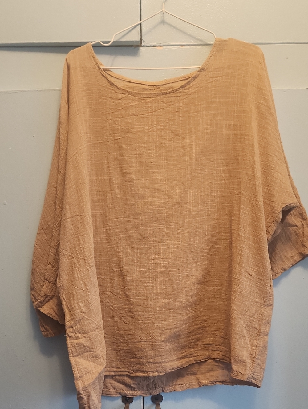 Women’s Lightweight Relaxed Tunic Top - Beige